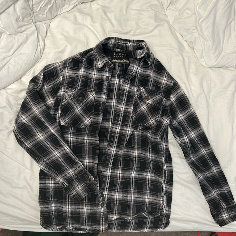 Lightweight plaid winter coat